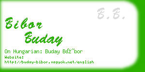 bibor buday business card